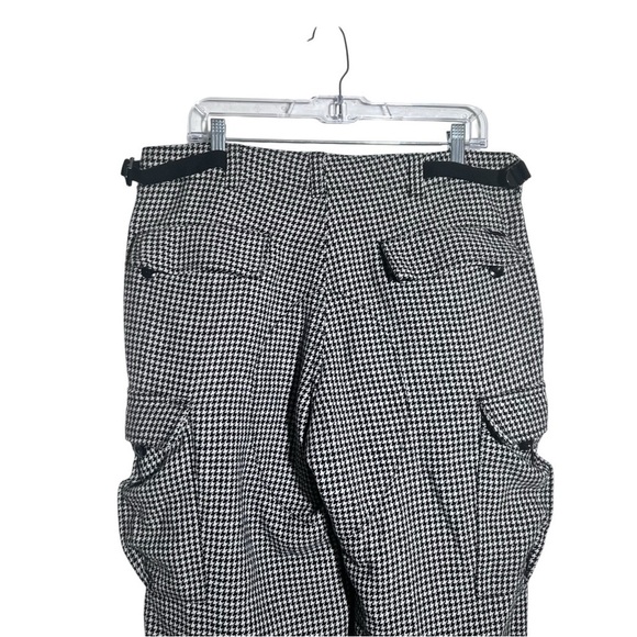 Stussy Black and White Houndstooth Print Cargo Pants W32 - Picture 5 of 10